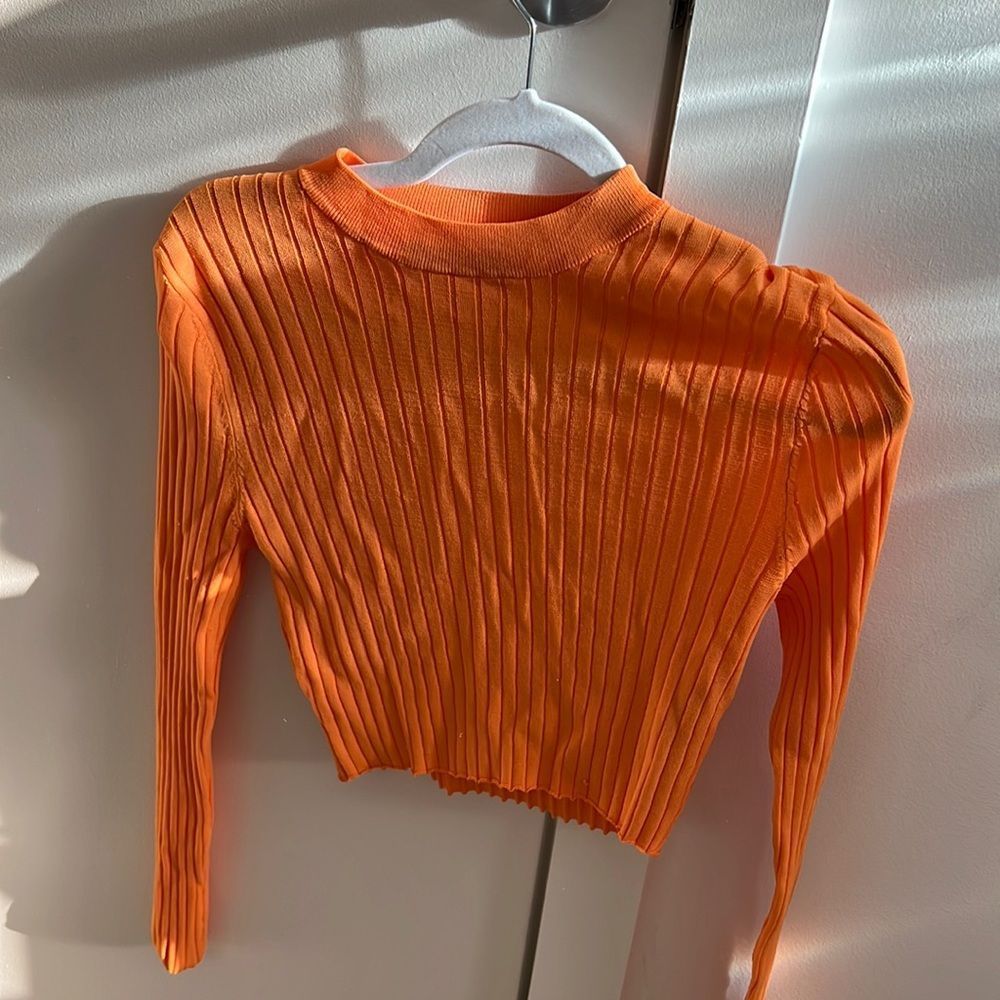 Zara orange long sleeve